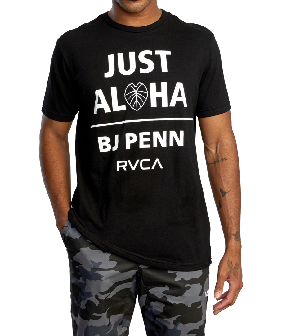 Men's Apparel RVCA Penn Just Aloha Tee 3 Men's Apparel RVCA Penn Just Aloha Tee