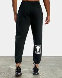 RVCA Matt Leines Faces Sweatpants Black Men's Apparel 4 RVCA Matt Leines Faces Sweatpants Black Men's Apparel