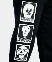 RVCA Matt Leines Faces Sweatpants Black Men's Apparel 12 RVCA Matt Leines Faces Sweatpants Black Men's Apparel