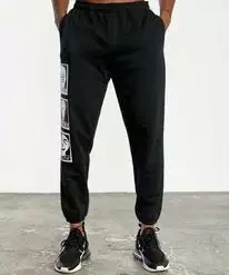 RVCA Matt Leines Faces Sweatpants Black Men's Apparel