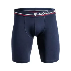 Moskova M2 Long Cotton Navy Stripe Boxer Brief