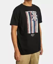 RVCA Hawaii Defer Flag Tee Men's Apparel