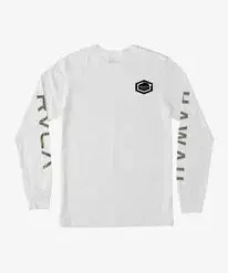 Men's Apparel RVCA Hawaii Hex Long Sleeve Tee