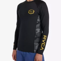 RVCA Island Hex Long Sleeve Rashguard Men's Apparel