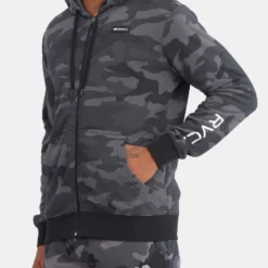 Men's Apparel RVCA Swift Zip Up Hoodie Box