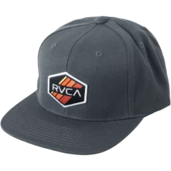 RVCA Stripe Hex Snapback Hat