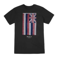 RVCA Hawaii Defer Flag Tee Men's Apparel
